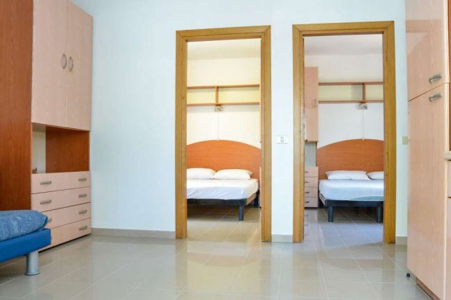 Due camere da letto separate con letti matrimoniali.